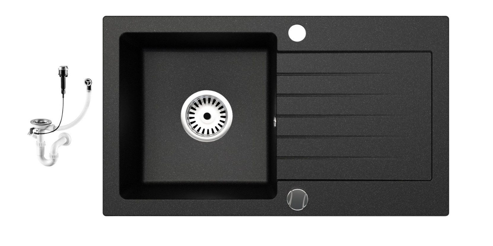 Faizee Home Granitspüle Granitspüle Küchenspüle Granit Siphon Einbauspüle S günstig online kaufen