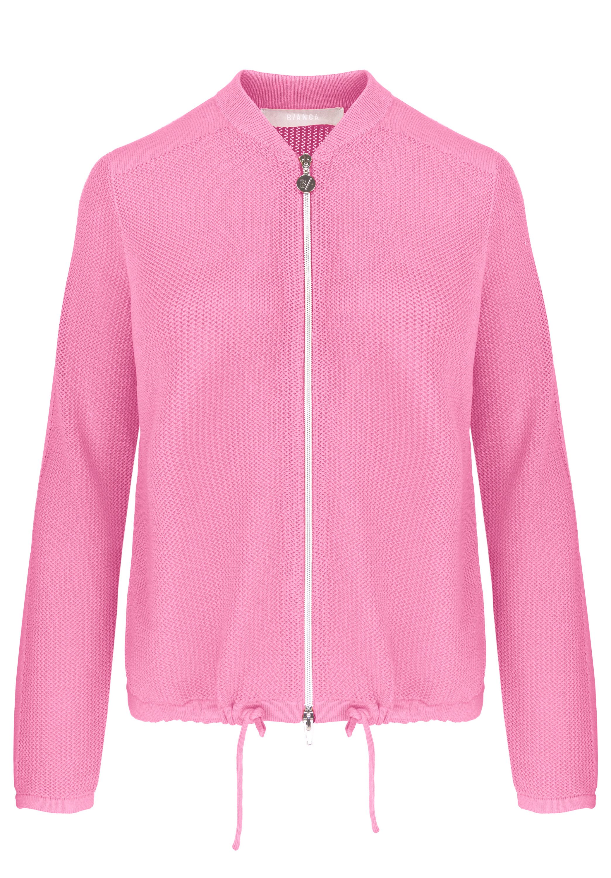 bianca Strickjacke SAMIRIS in moderner Lochstrickoptik in Trendfarben günstig online kaufen