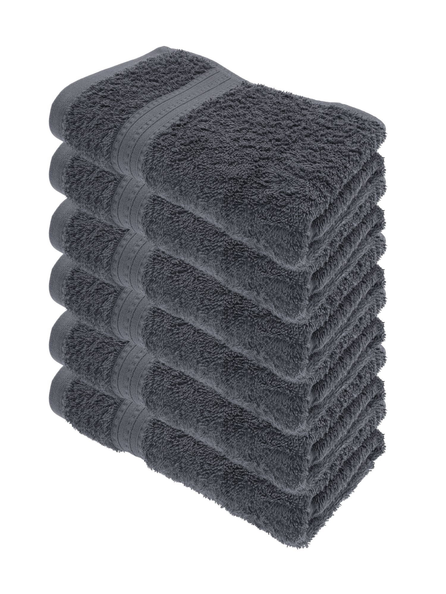 Julie Julsen Handtücher 1-Handtücher-Grau-Handtuch 50 x 100 cm, Bio-Baumwolle (1-St)