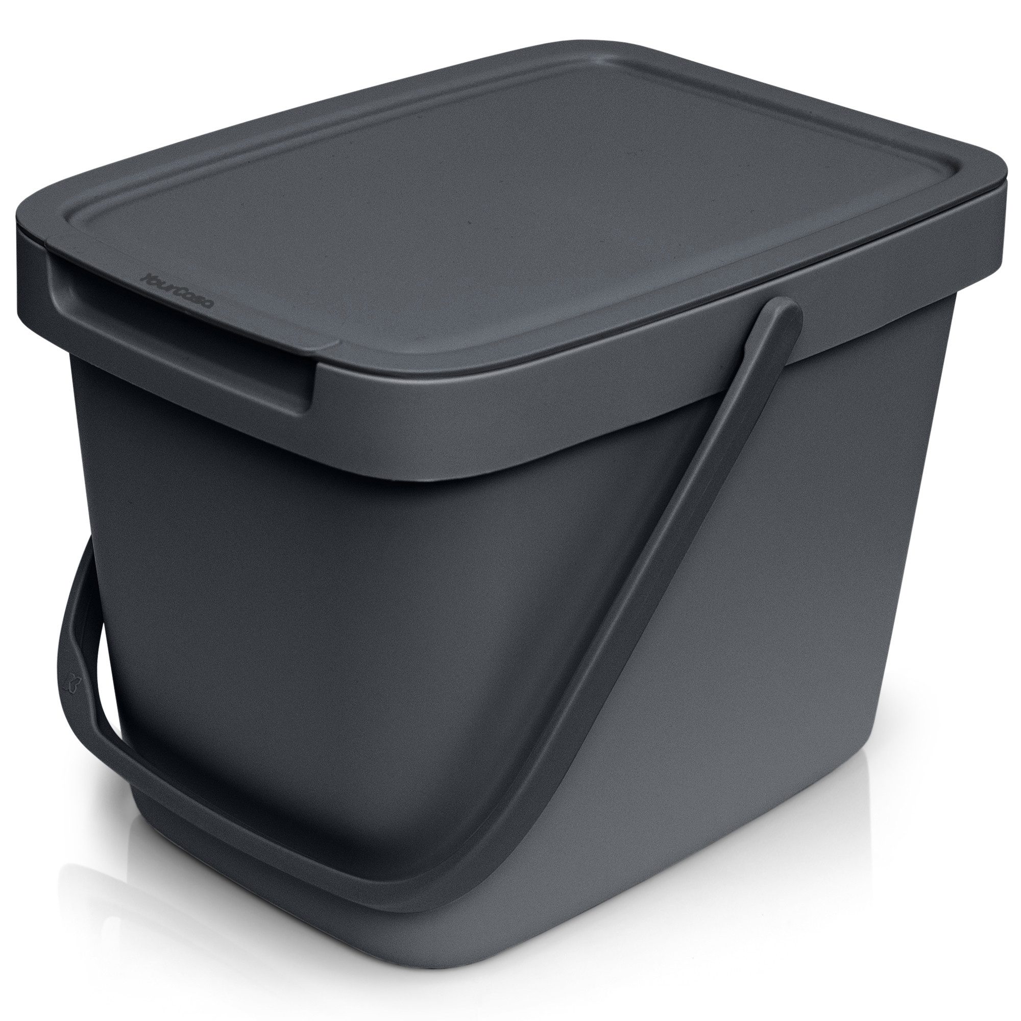 YourCasa Biomülleimer YourCasa® Biomülleimer Küche 6L Komposteimer für alltäglichen Biomüll, Mit Wandhalterung