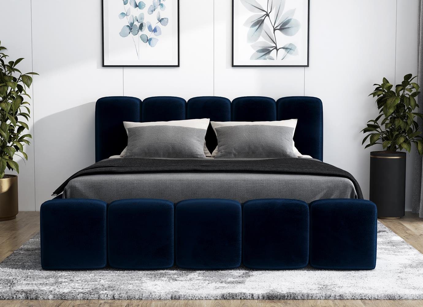 A&J MöbelLand GmbH Polsterbett SONIC-OM mit Bettkasten und Lattenrost (Bett günstig online kaufen