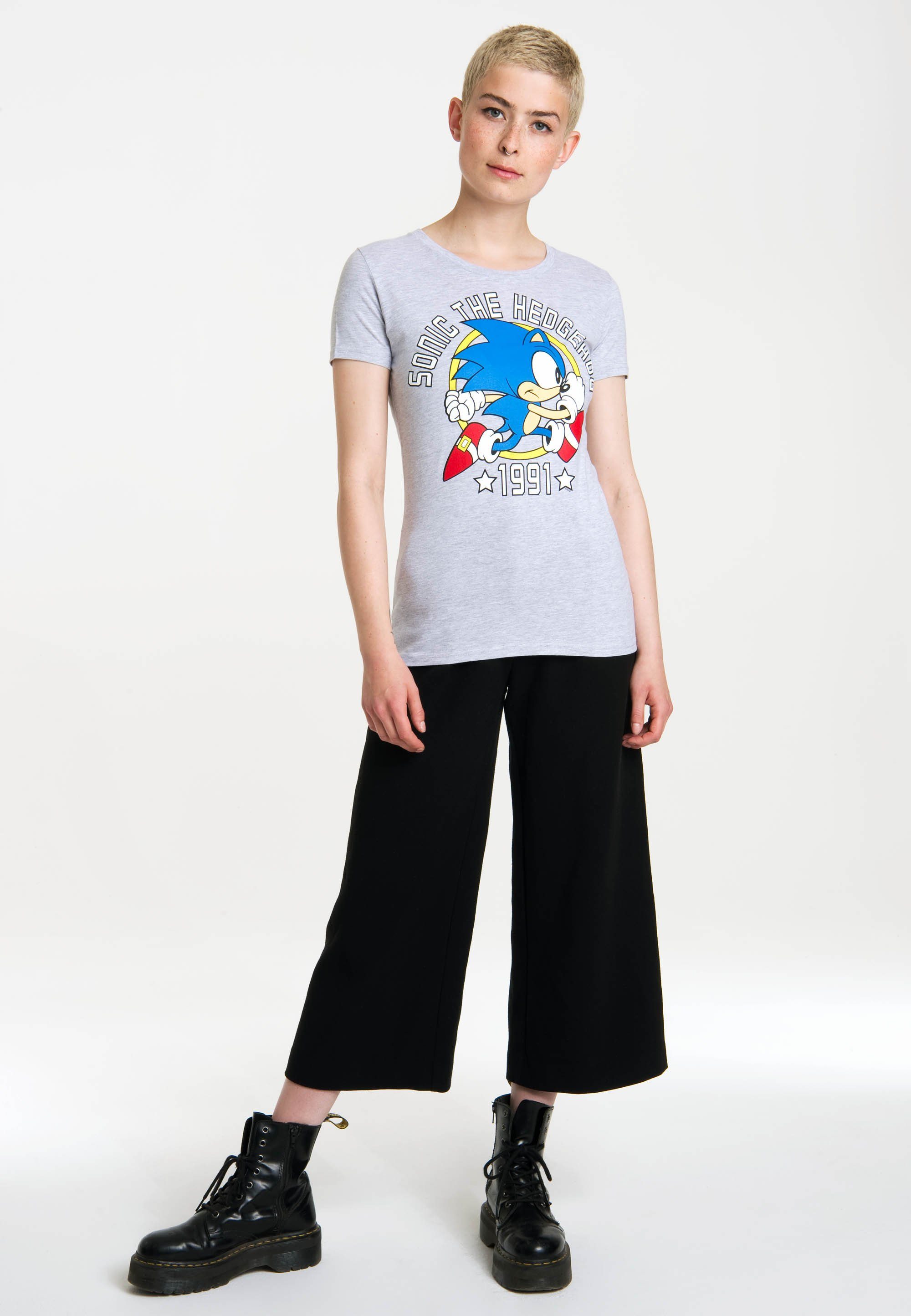 LOGOSHIRT T-Shirt Sonic - 1991 mit Sonic the Hedgehog-Print