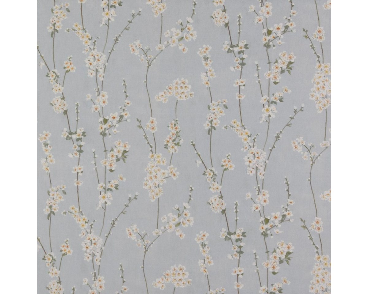 Thumbnail - Prestigious Textiles Stoff Dekostoff Baumwolle Mandelblütenzweige hellblau 140cm
