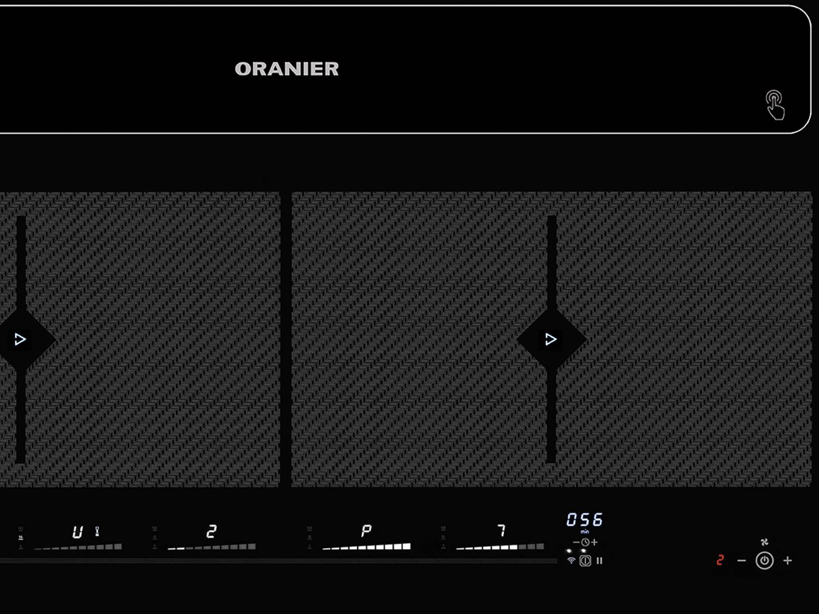 Oranier Kochfeld mit Dunstabzug 2094 59, Timer, TouchControl-Bedienung