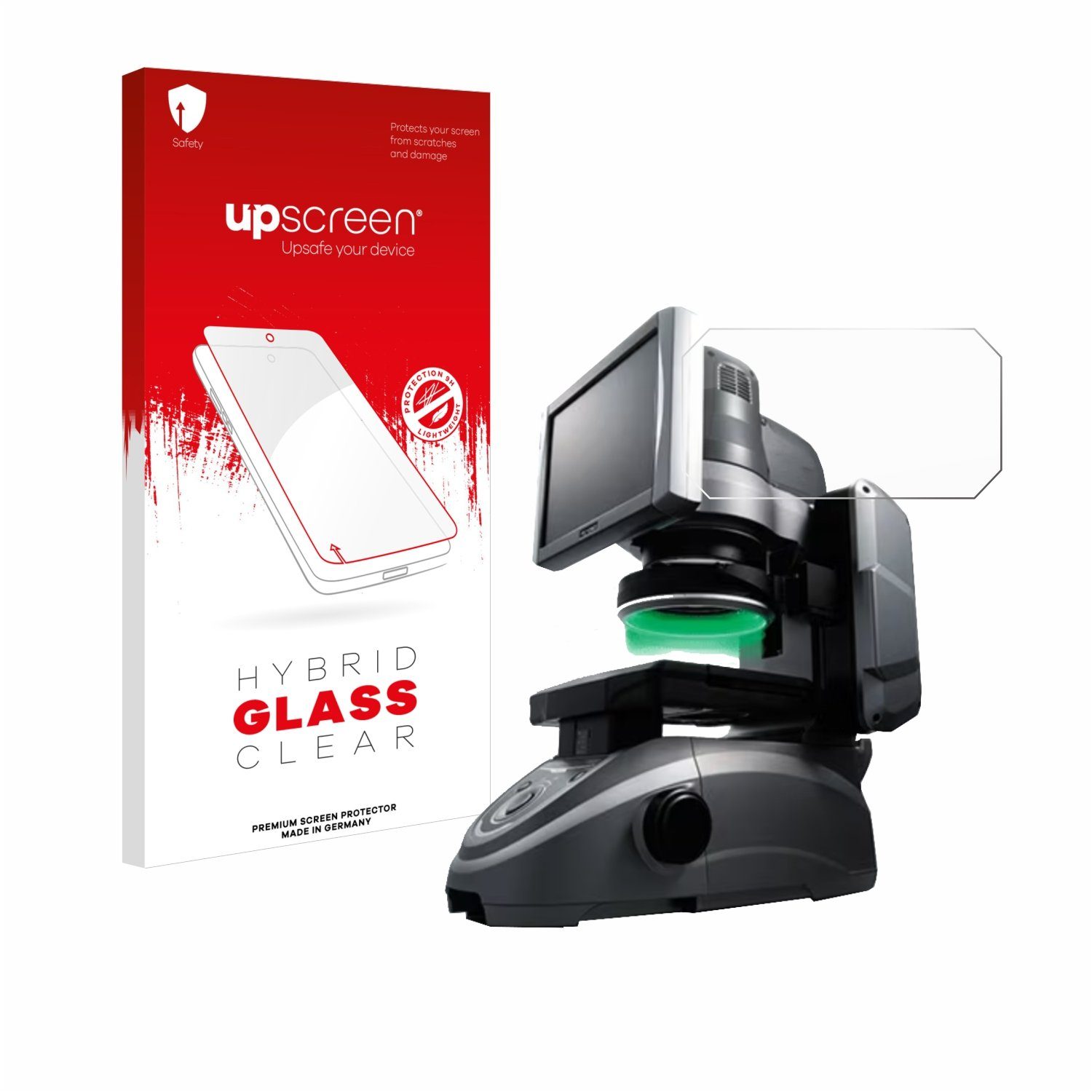 upscreen Displayschutzglas Folie für Keyence IM-6125 Glasplatte, Schutzfolie Glas Panzer Display Schutz klar