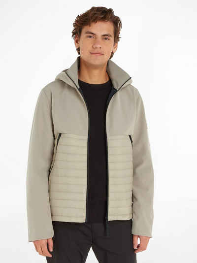 Calvin Klein Outdoorjacke QUILTED MIX MEDIA JACKET HOOD