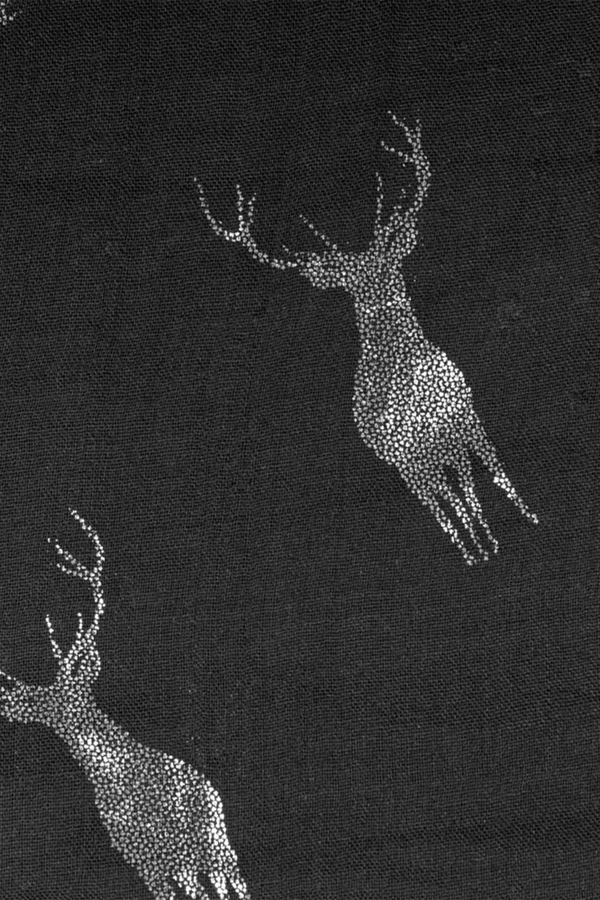 Trachtenland Schal Halstuch Trachten mit Glitter Hirschmotiv 185 x 70 cm günstig online kaufen