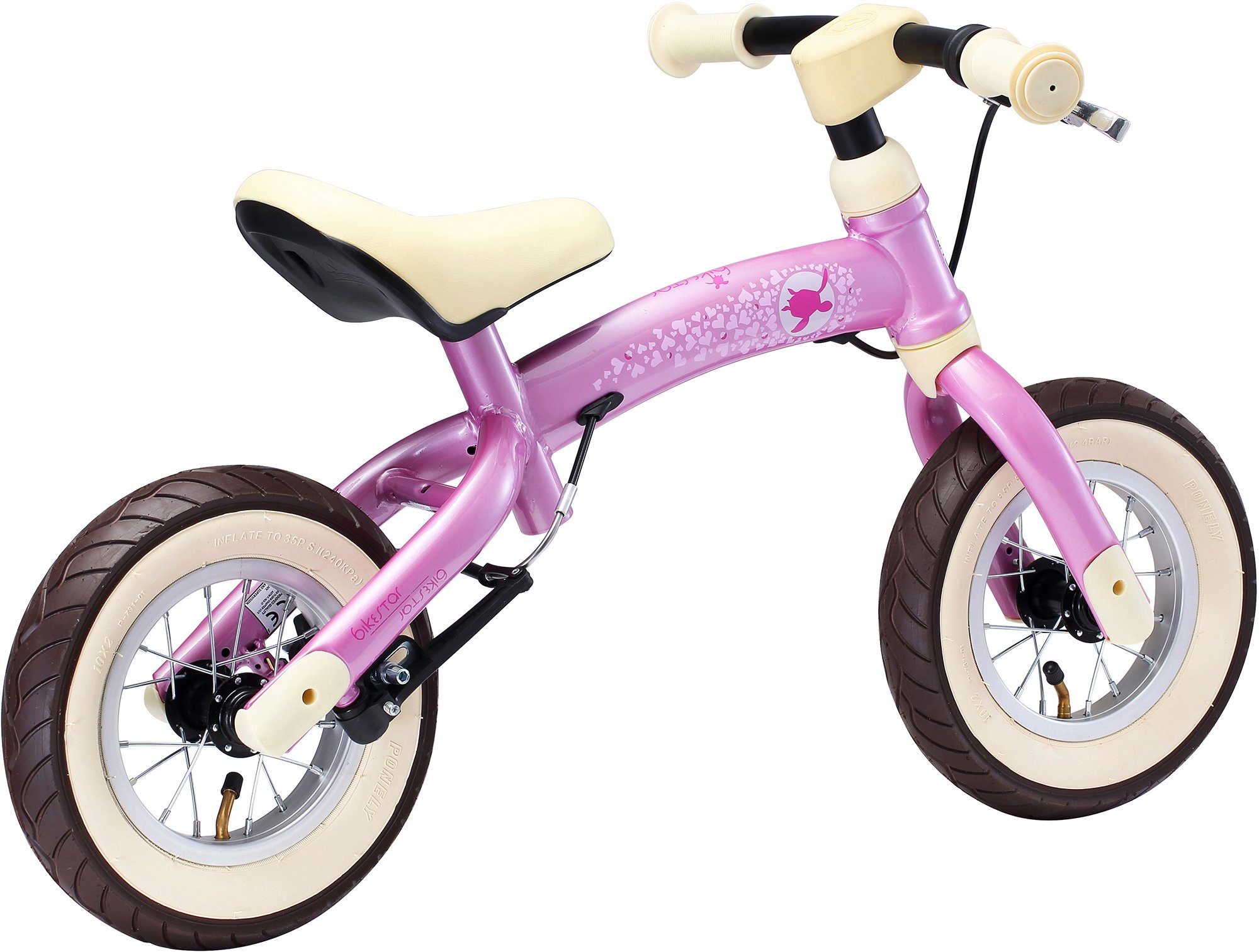 Bikestar 10 Zoll rosa Flex Laufrad