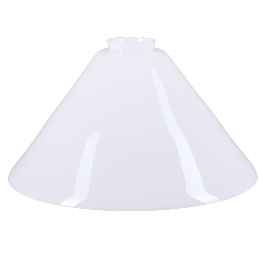 Home4Living Lampenschirm Schusterschirm Ø 290mm Lampenglas Weiß Vestaschirm, Dekorativ
