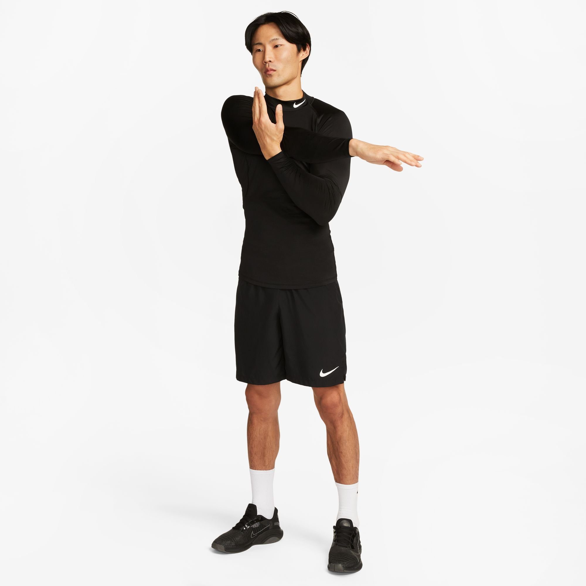 MOCK-NECK PRO DRI-FIT LONG-SLEEVE TOP TIGHT-FITTING Trainingsshirt Nike MEN'S