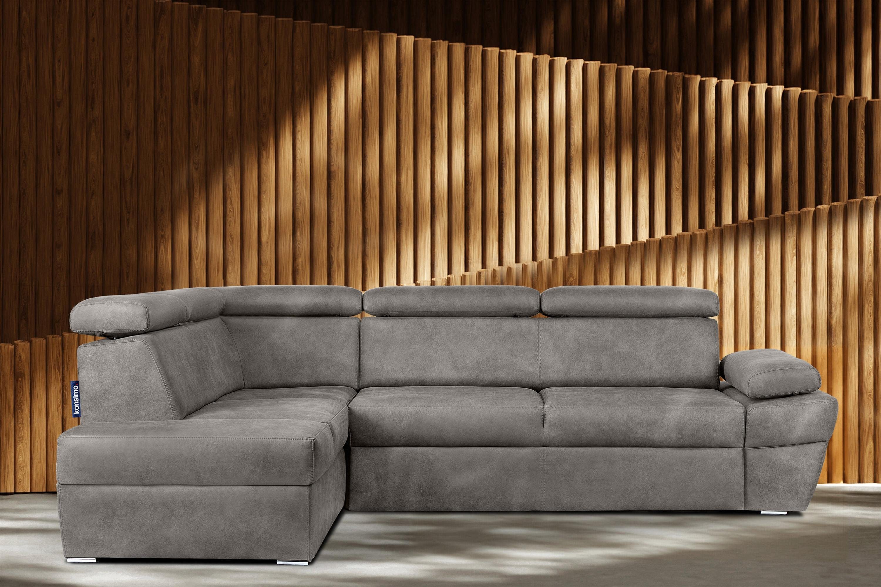 KONSIMO® Ecksofa RATLO Ecksofa, mit Bettfunktion günstig online kaufen