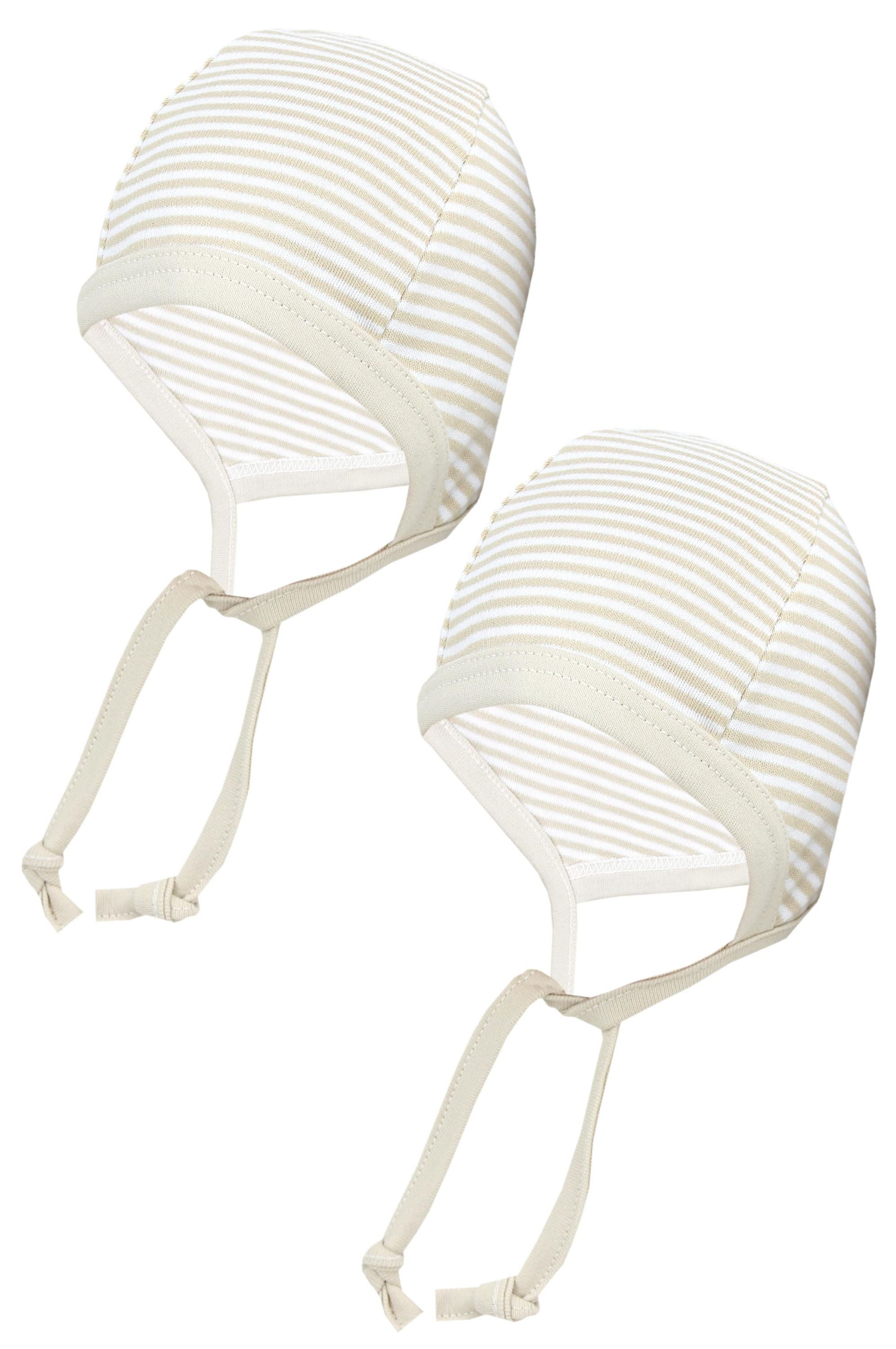 TupTam Erstlingsmütze TupTam Unisex Baby Erstlingsmütze zum Binden 2er Pack