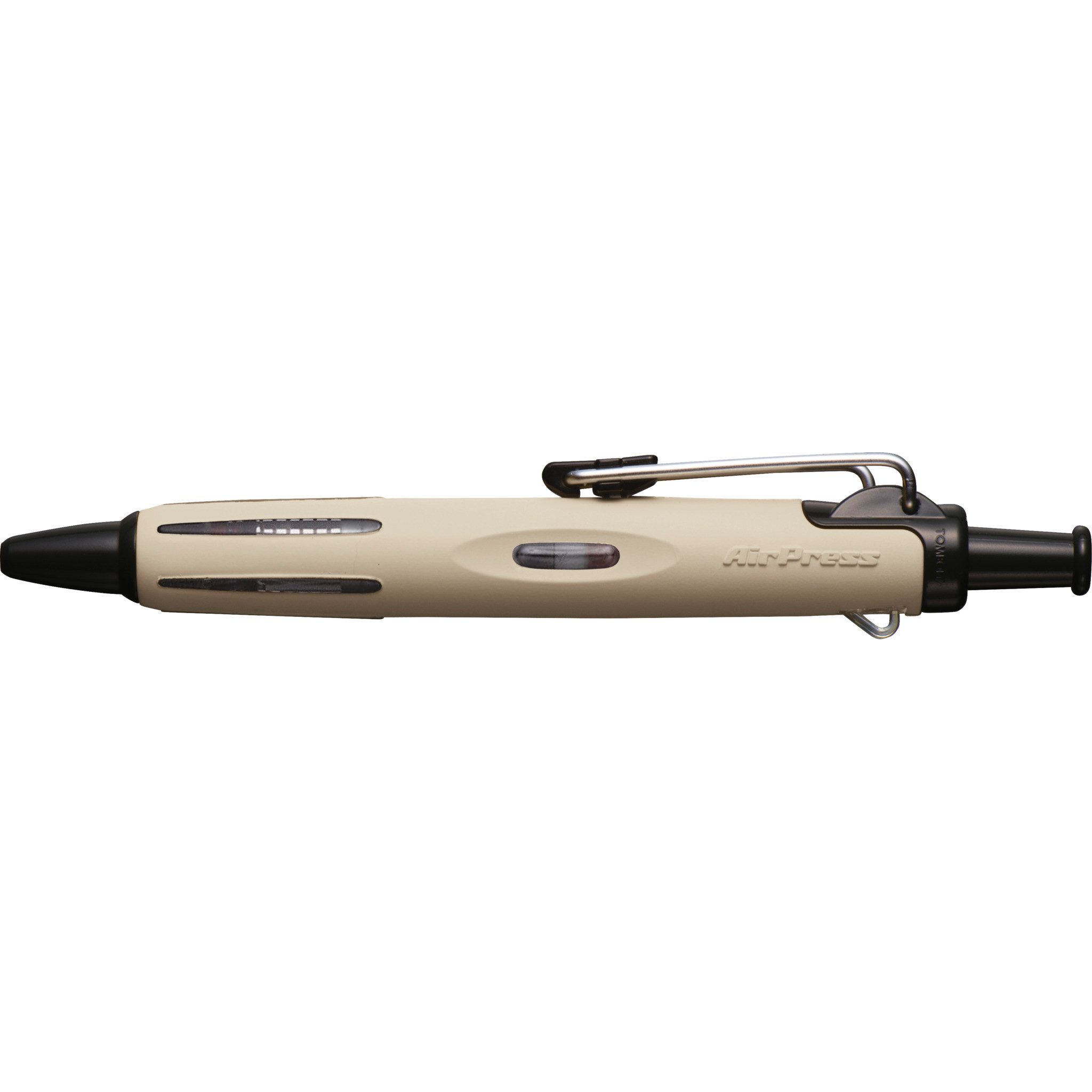 TOMBOW Druckkugelschreiber AirPress Pen, (beige), Drucklufttechnik, wetterfest, ergonomisch, für Beruf & Outdoor