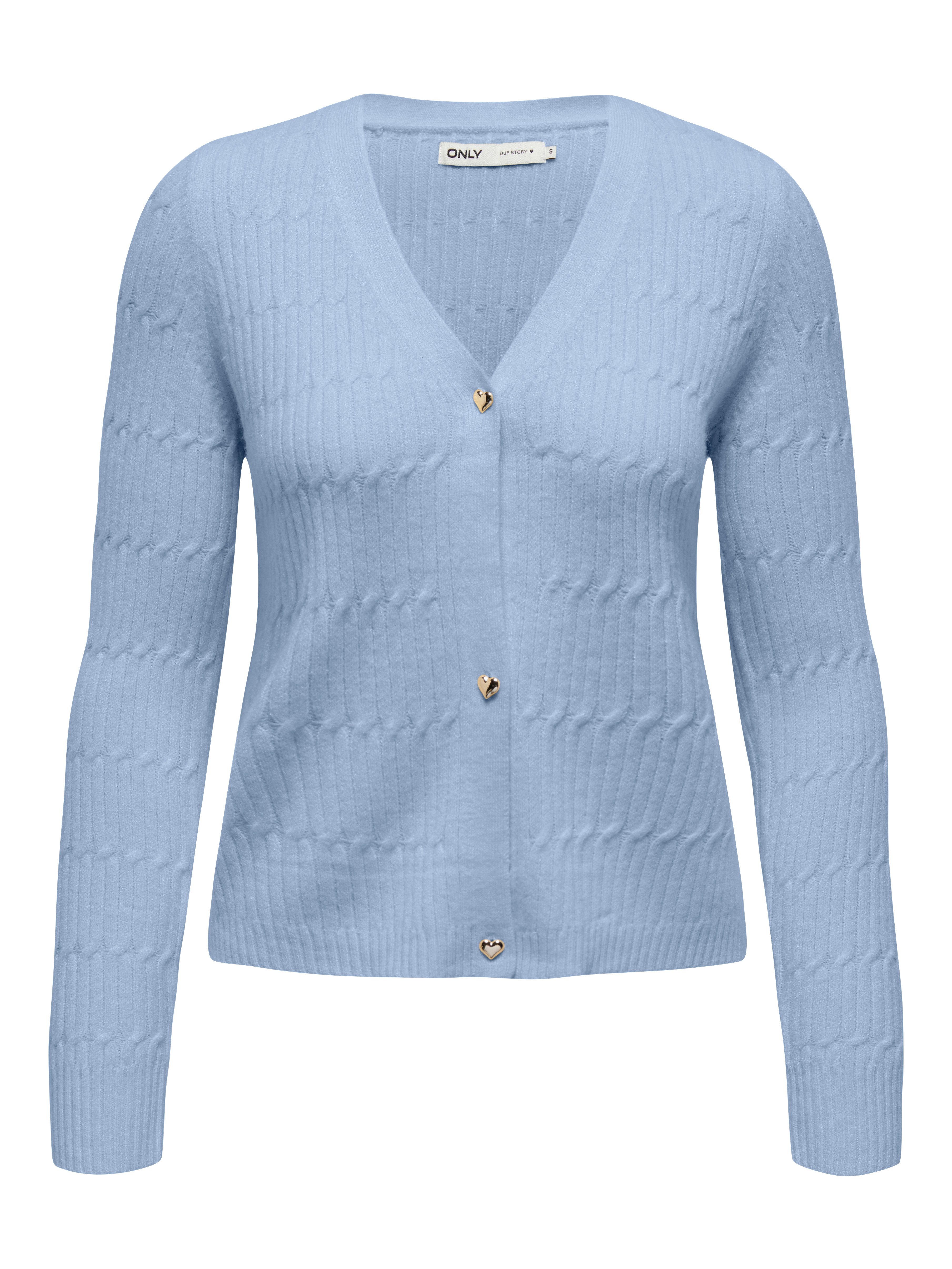 Strickjacke ONLKATIA LS CABLE V-NECK CARDIGAN CC KNT