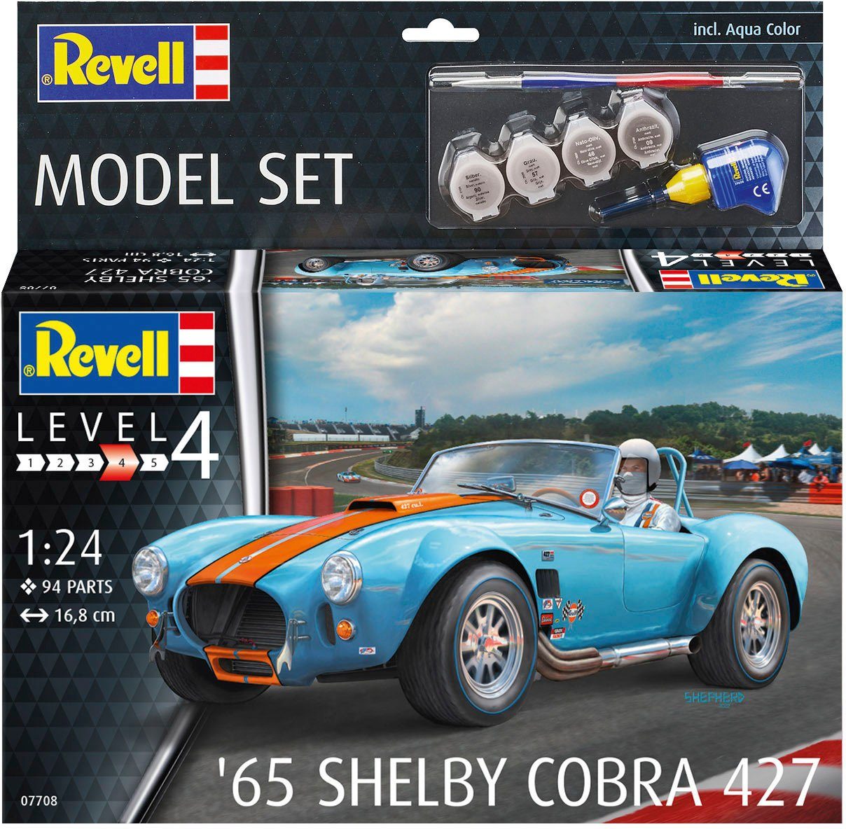 Revell® Modellbausatz 65 Shelby Cobra 1:24 Maßstab 427