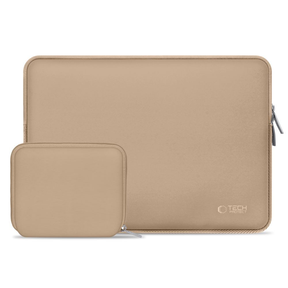 TECH PROTECT Laptoptasche Notebookhülle Schutztasche Zubehörtasche (Spar-Set, 2-tlg., 36 x 26 x 1,8 cm leicht), Neopren, dreischichtig gepolstert, Zubehörtasche