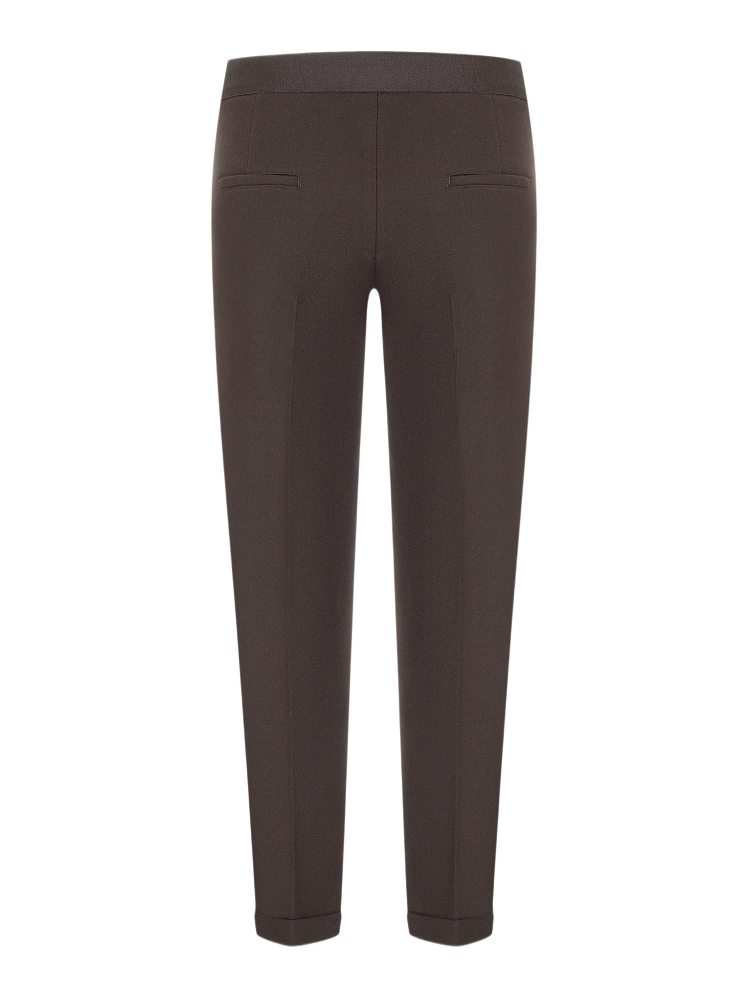 Cambio Stoffhose braun, Casual, Polyester, Unifarben, Slim Fit, Mittel
