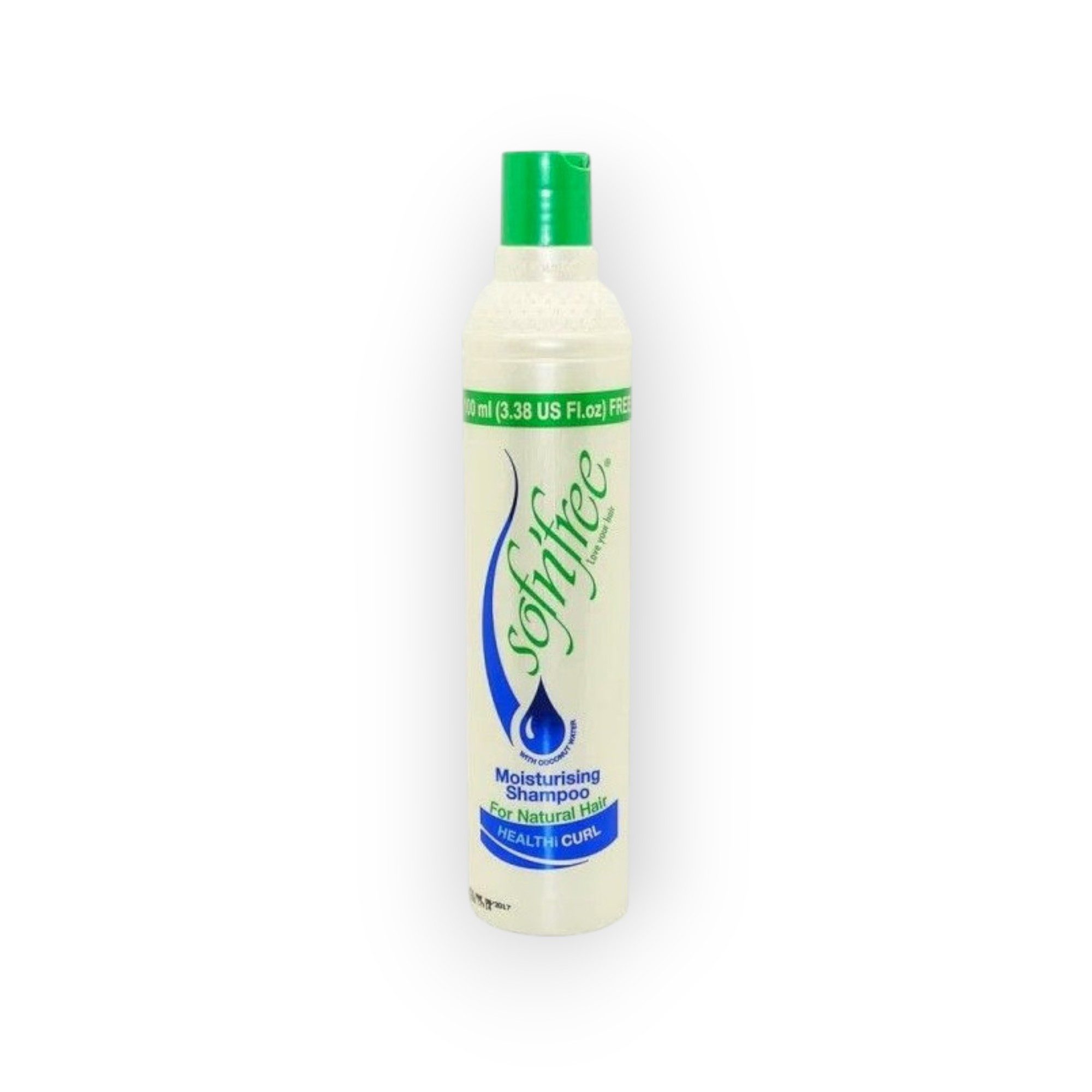 Sofn'free Haarshampoo Moisturising Shampoo for Natural Hair 350ml, Für Naturhaar, mit Aloe Vera, Panthenol und Weizenprotein