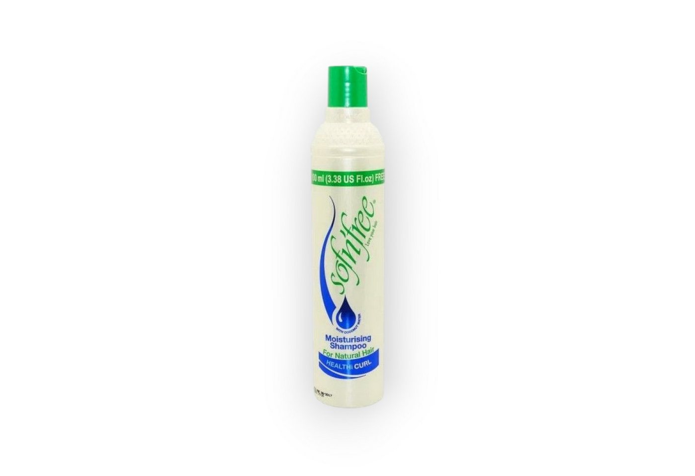 Sofn'free Haarshampoo Moisturising Shampoo for Natural Hair 350ml, Für Naturhaar, mit Aloe Vera, Panthenol und Weizenprotein