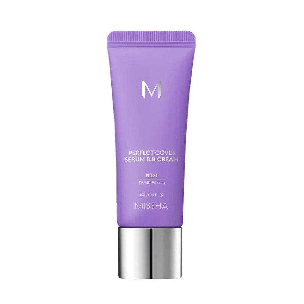 Missha BB-Creme M Perfect Cover B.B. Cream SPF 50+ PA++++ (Nr. 23 Naturbeige), 20 ml