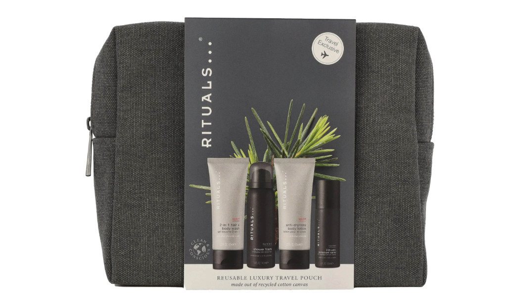 Rituals Duft-Set Homme Mens Care Set, 4-tlg., Duschgel, Hair & Body Shampoo, Bodylotion, Deospray,