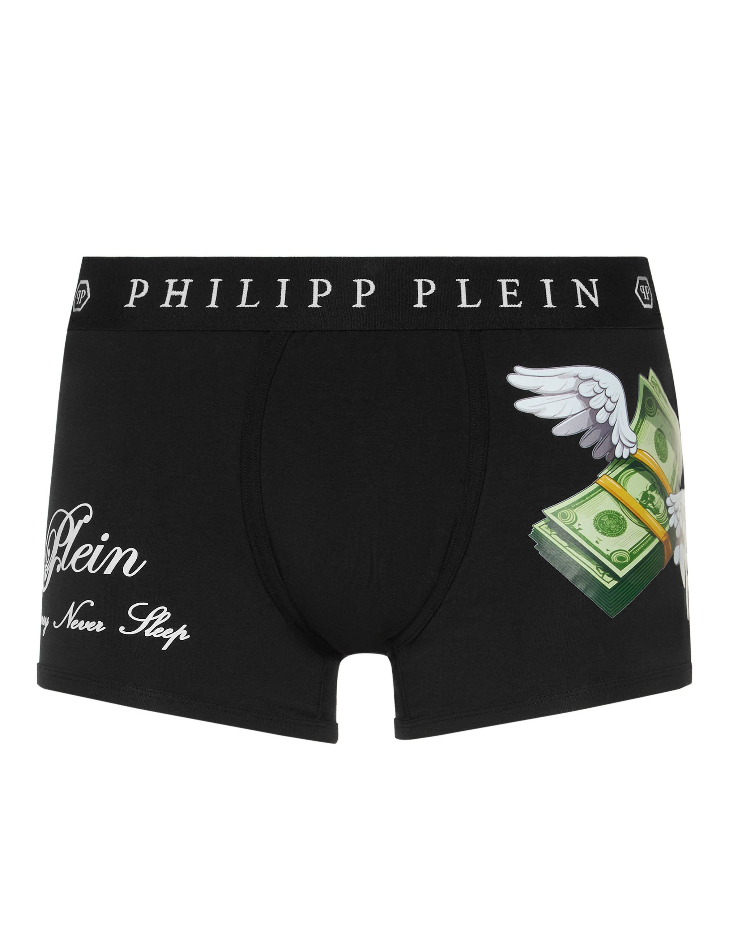 PHILIPP PLEIN Boxer Cotton Boxers Flying Money