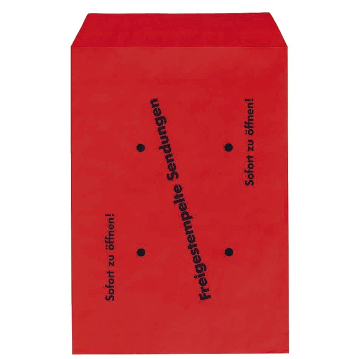 mayer-network GmbH Versandtasche Freistempler-Taschen B4 100 g/qm rot 250 Stück.