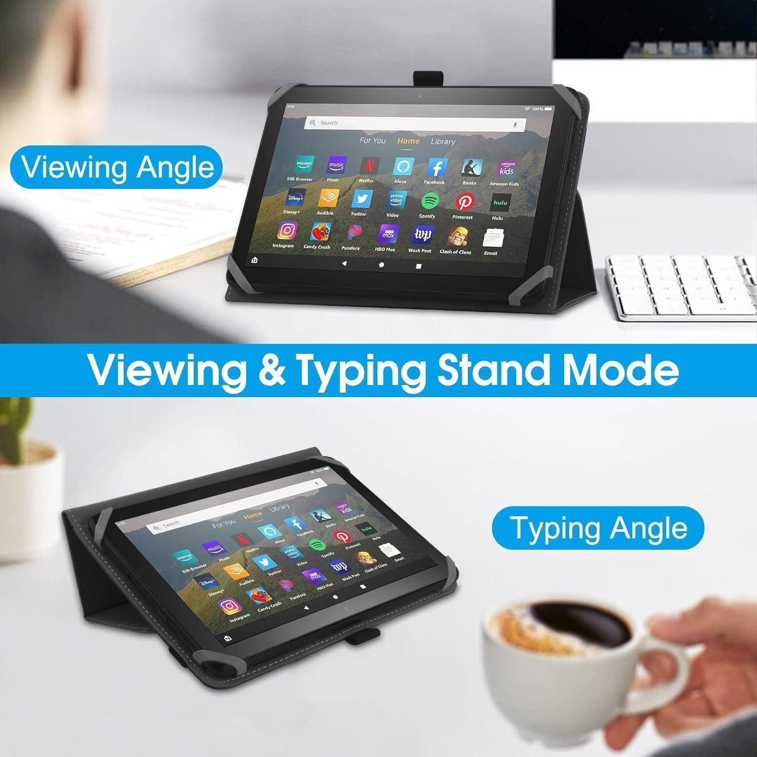 LuxusKollektion Tablet-Hülle Universelle Schutzhülle für 7-8 Zoll Tabletten mit Ständer und