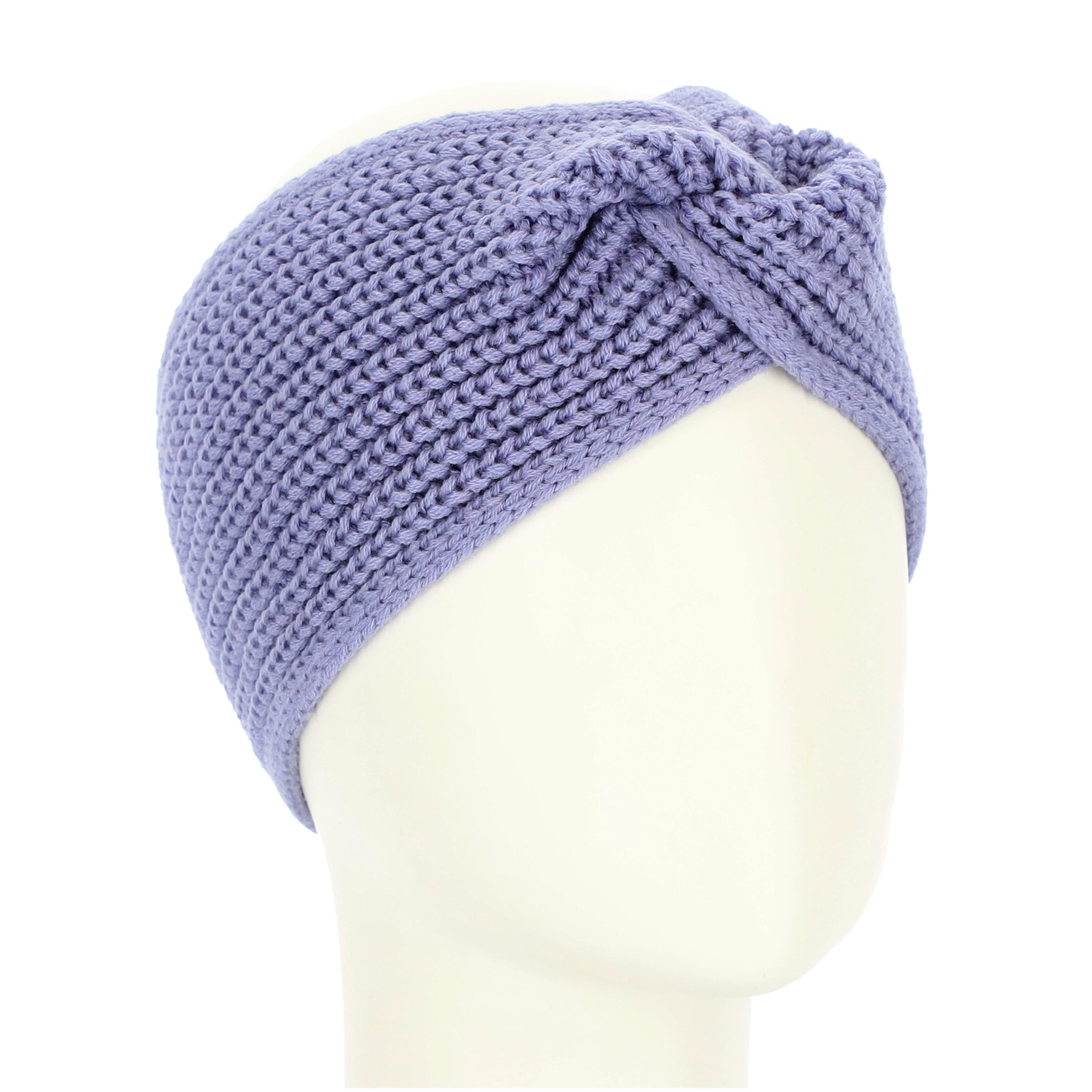 halsüberkopf Accessoires Stirnband Strick-Stirnband mit Rippe mit optischen Knoten