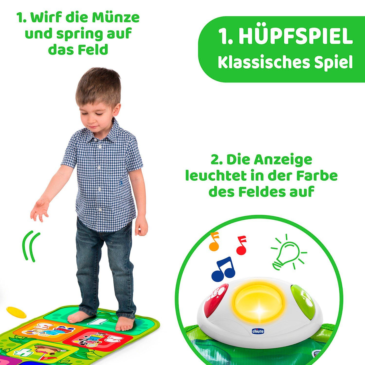Chicco Musikmatte Elektronische Hüpfmatte, mit Licht und Sound – Bild 5 von 5