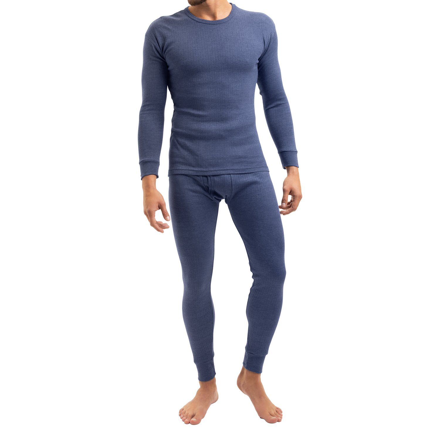 MT Thermohose Herren Ski- & Thermowäsche Set - Lange Unterwäsche Blau