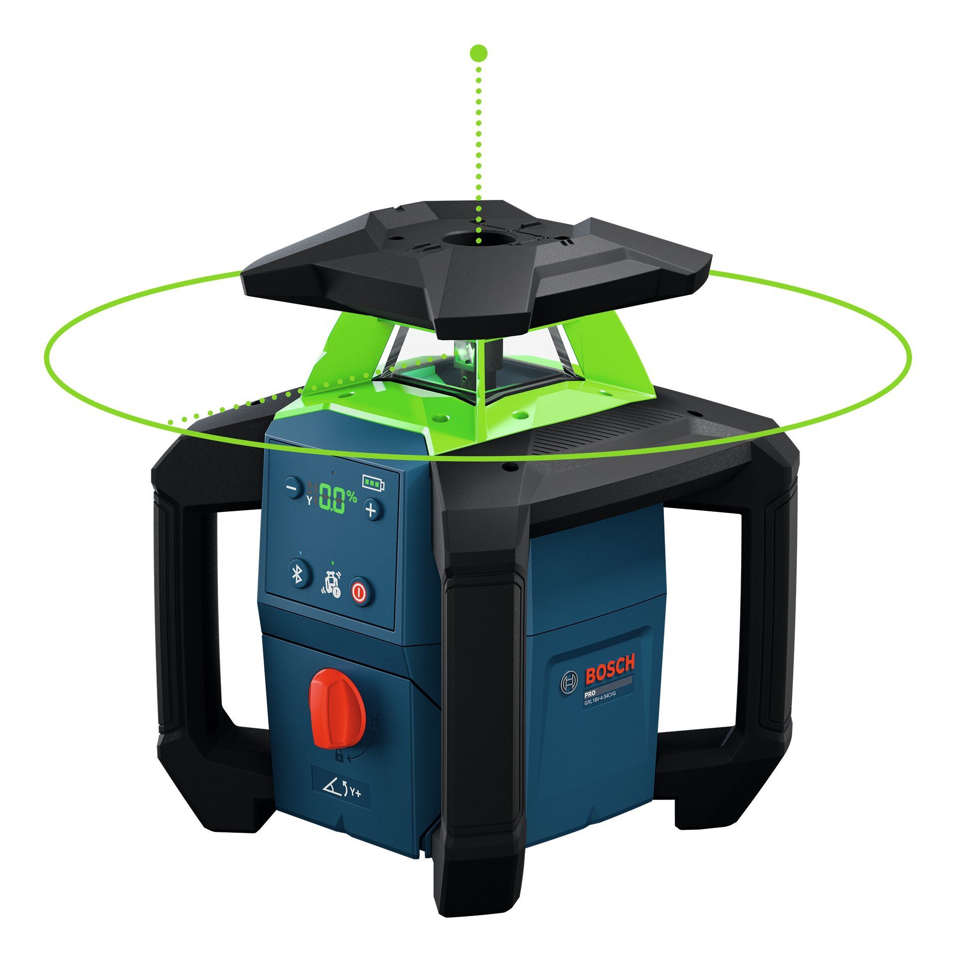 BOSCH Punkt- und Linienlaser GRL 18V-4-34CVG, Mit 1x Akku ProCORE 4 Ah & Wandhalterung WM 5 - in L-BOXX 374