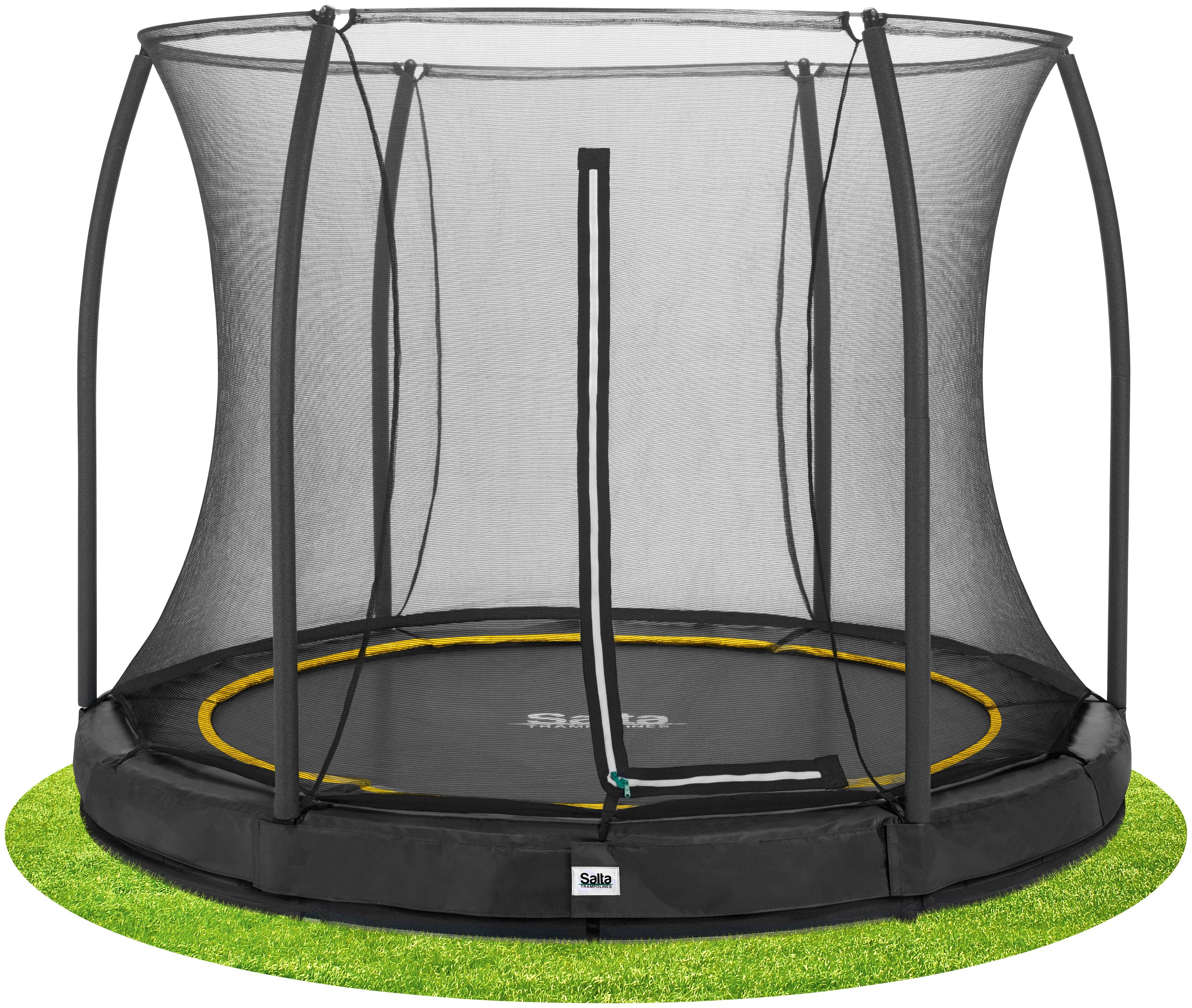 schwarz Schutzrand Edition Ø Comfort 183 Gartentrampolin Salta cm, Ground,