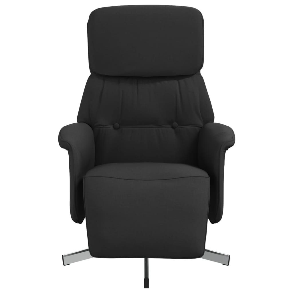 vidaXL Sessel Relaxsessel mit Fußteil Schwarz günstig online kaufen