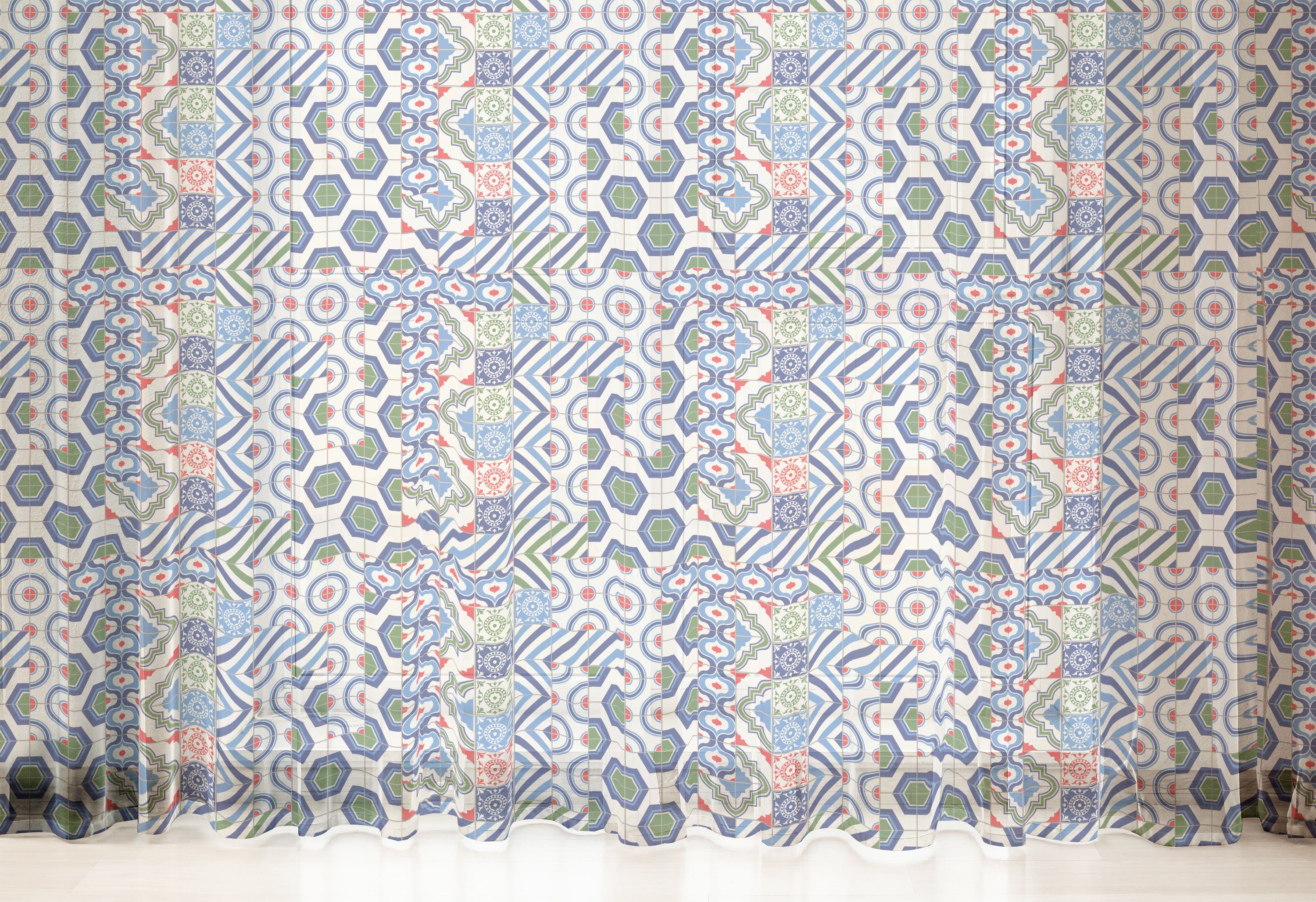 Gardine schiere Drapierung für Hochzeit marokkanischen Party 2 Motive Abakuhaus, Panels, Jahrgang Design der