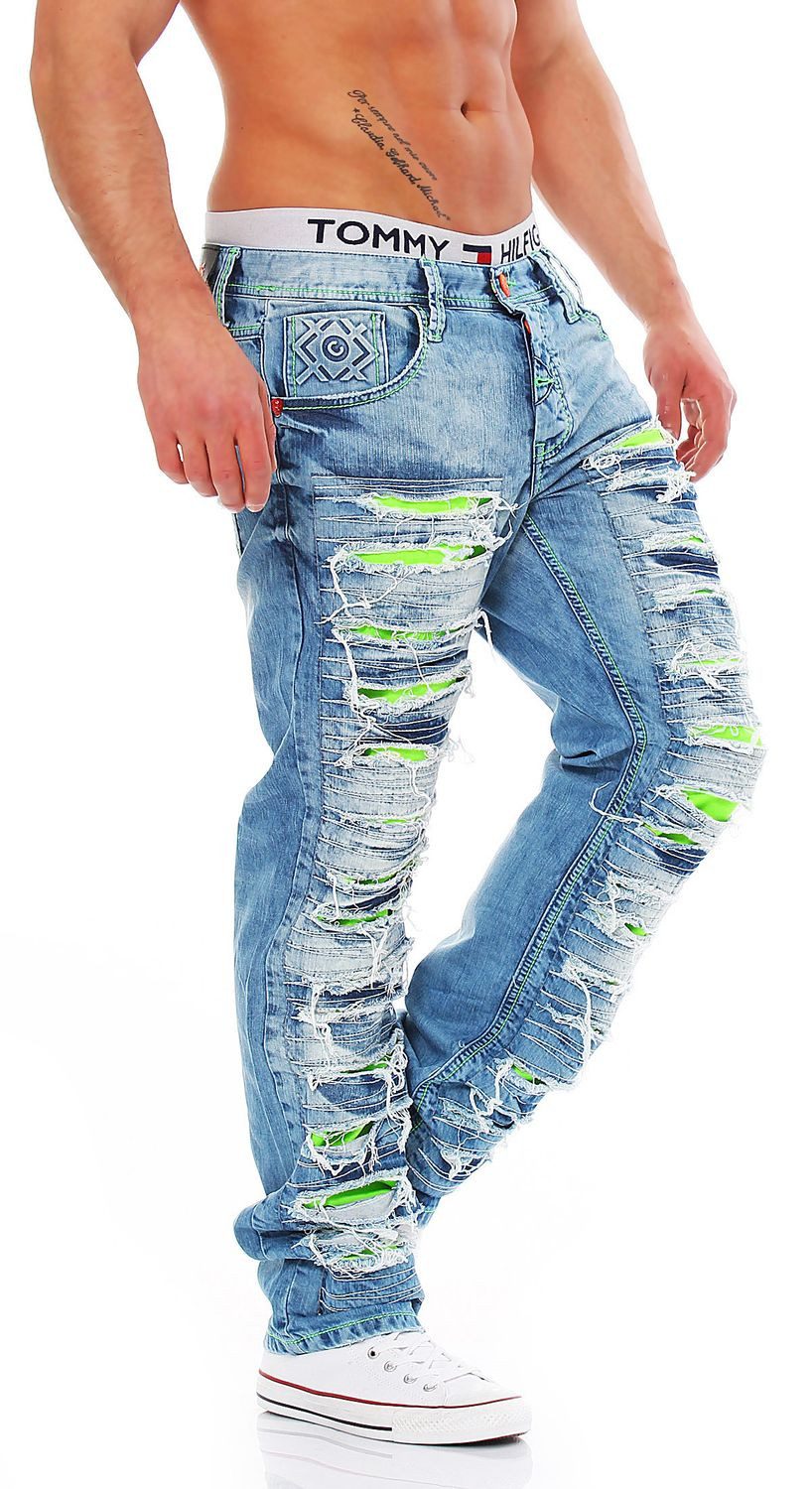 Regular-fit-Jeans Cipo & Baxx C-1053 Regular Fit Herren Jeans