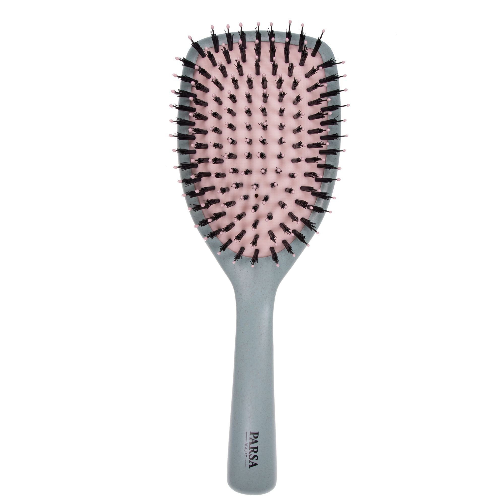 PARSA Beauty Haarbürste Pflegebürste Organic vegane Paddle Haarbürste in mint