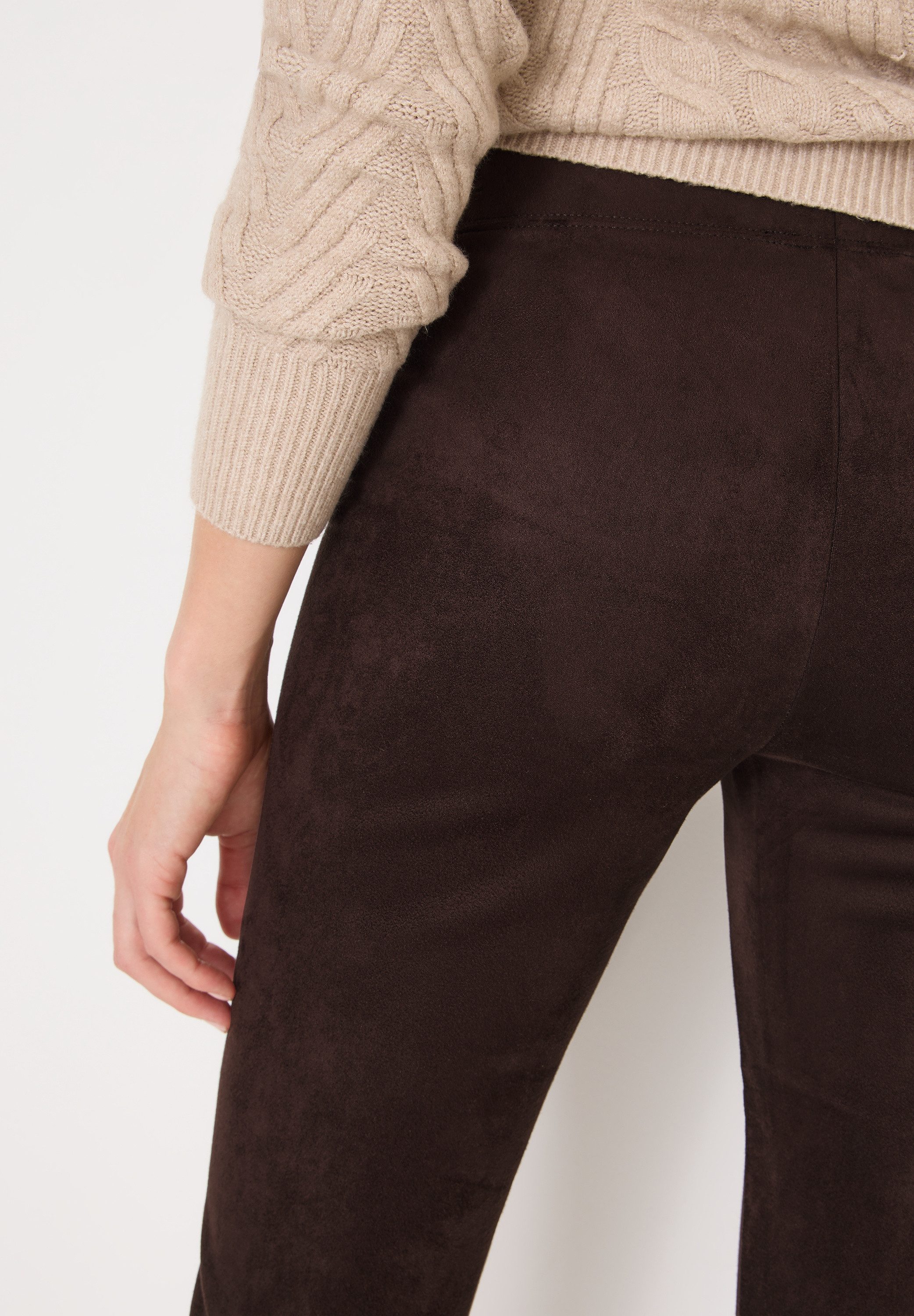CECIL Leggings Velourleggins mit elastischem Bund