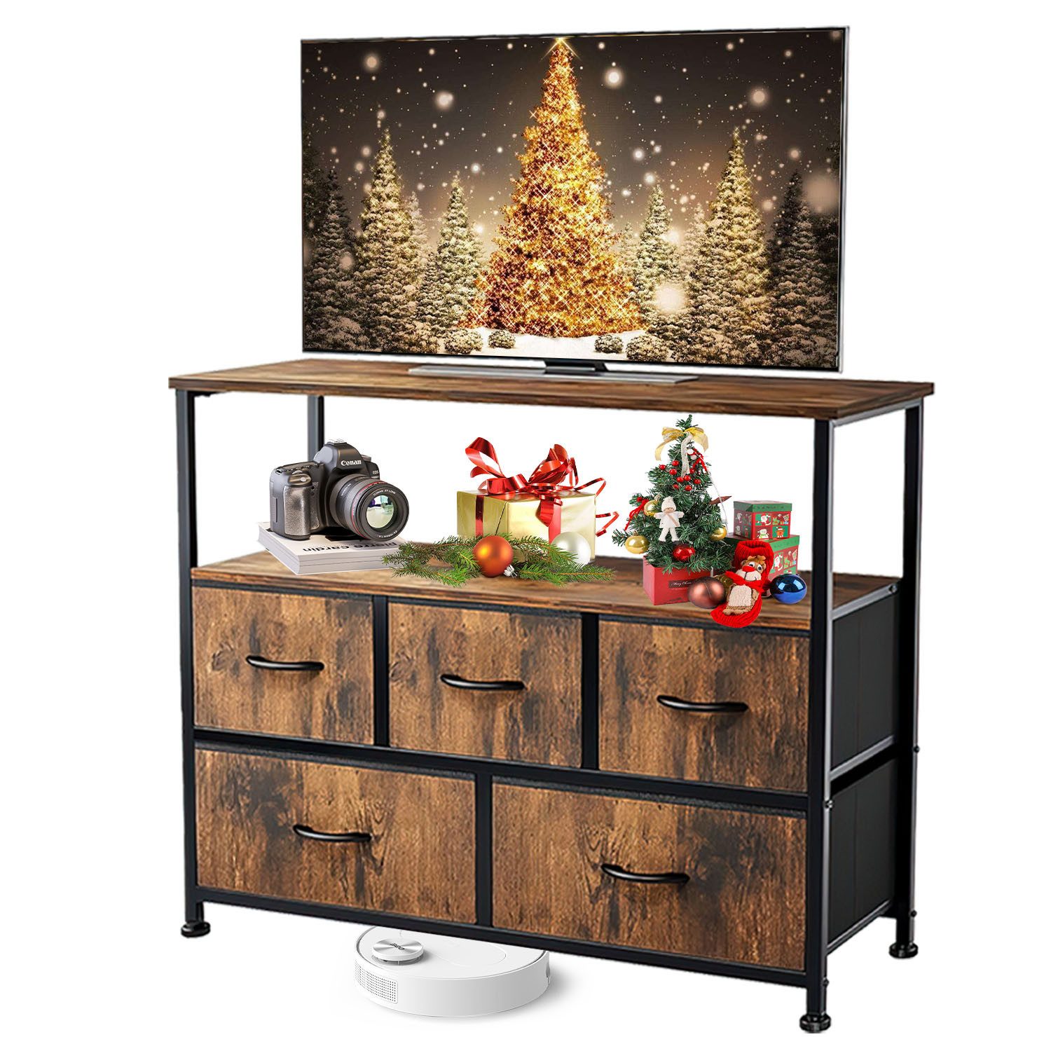 IDEASY TV-Schrank TV-Schrank mit Stauraum,kleiner Entertainment-Center-Medi günstig online kaufen