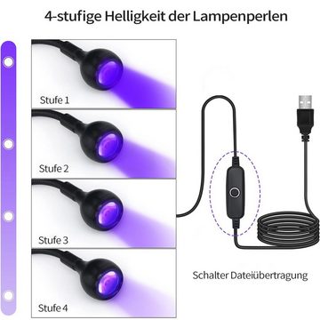 MAGICSHE Lichthärtungsgerät Mini UV Nagellampe LED Maniküre Härtungslicht mit Klemme