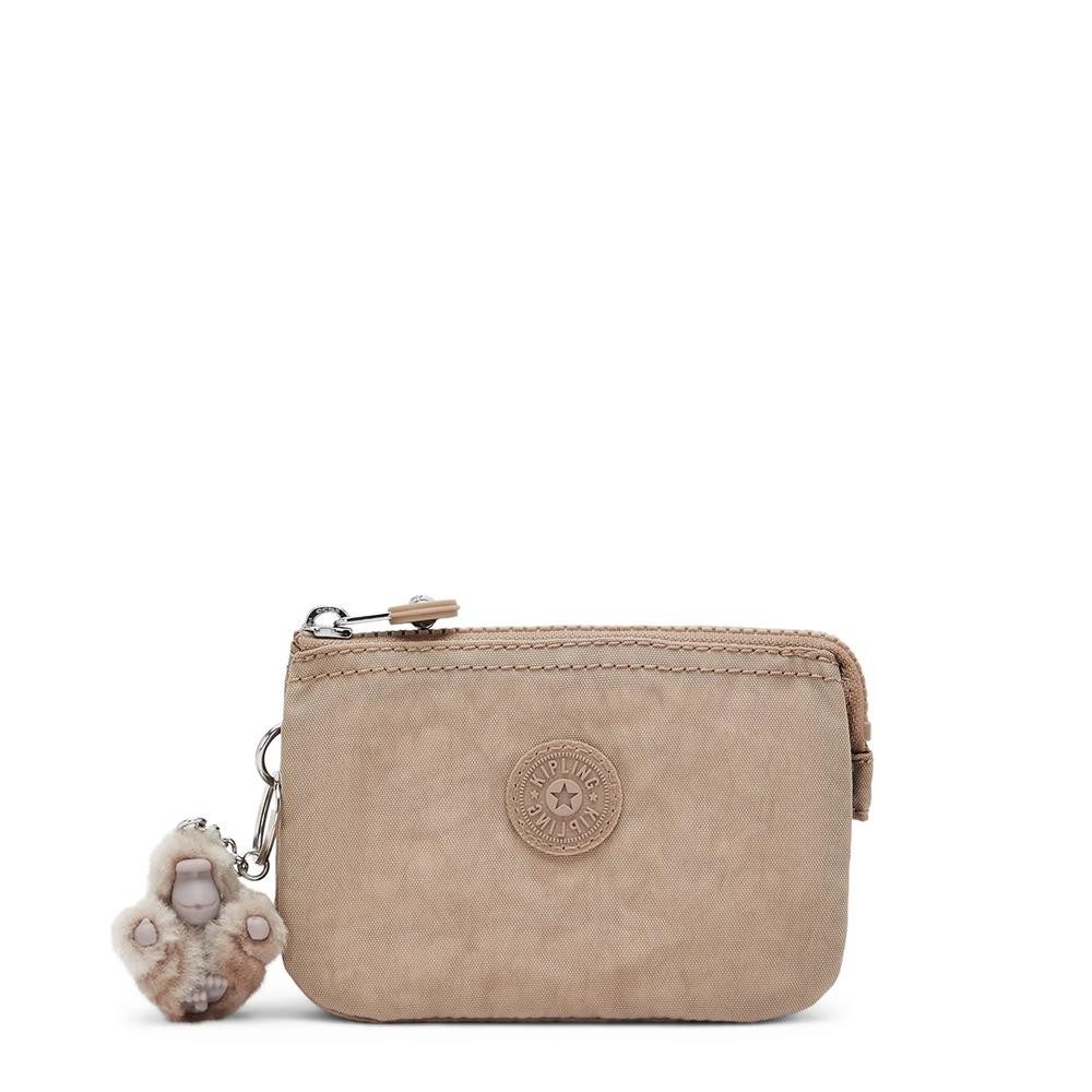 KIPLING Mini Bag CREATIVITY S, kleine Geldbörse, True Beige (beige), Portemonnaie mit Reißverschluss