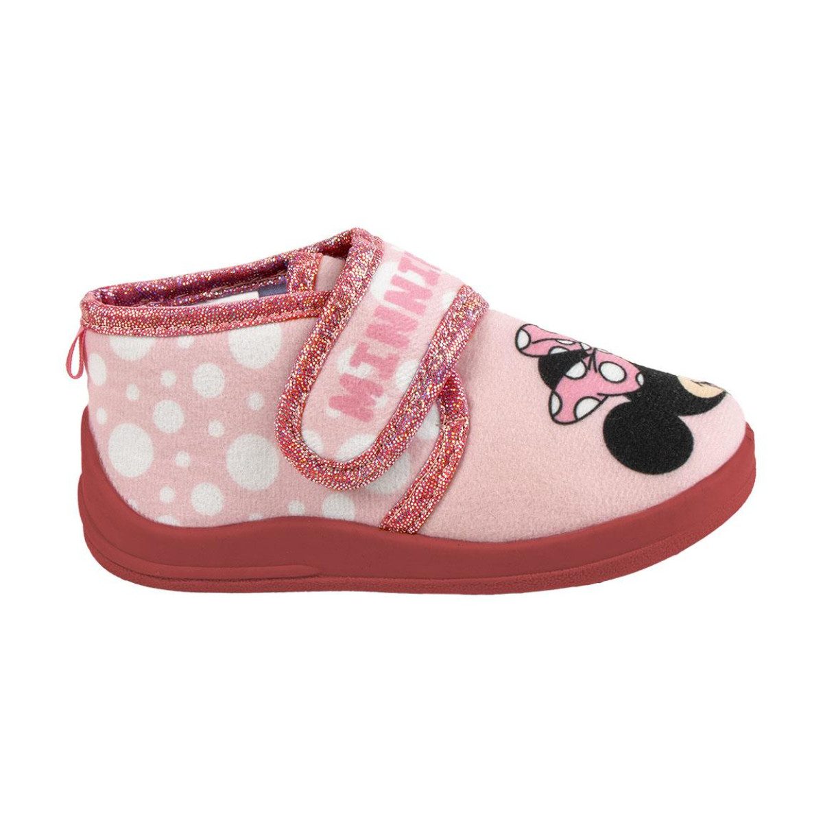 Cerda Disney Minnie Mouse Kinder Hausschuhe Halb-Boot Warme Hausstiefel Pantoffel