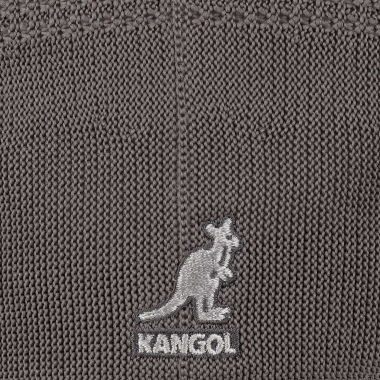 Kangol Flat Schirm anthrazit (1-St) mit Schiebermütze Cap