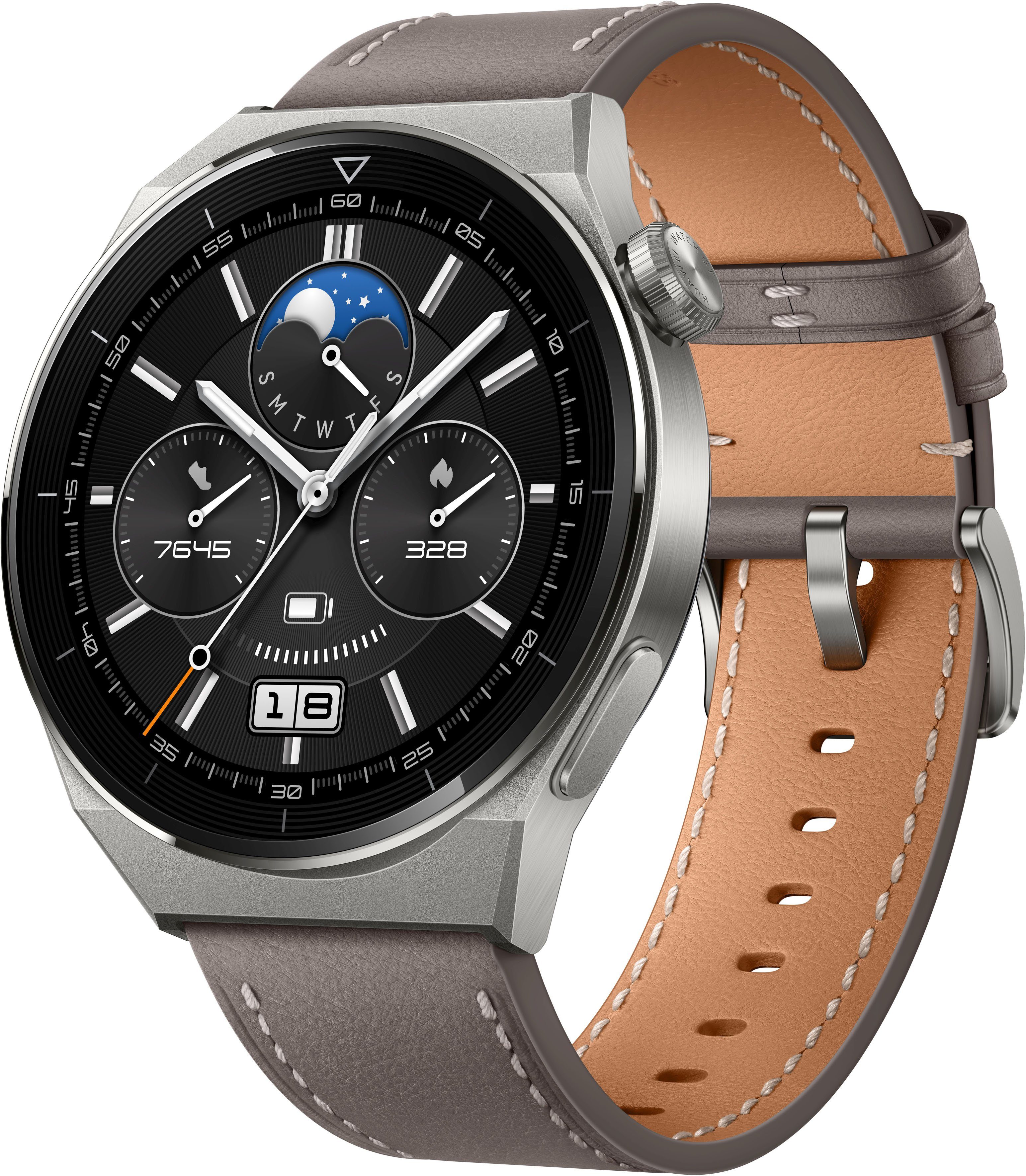 46mm Grau Huawei Jahre GT3 Zoll), cm/1,43 Pro Herstellergarantie Smartwatch (3,63 Watch | 3 grau