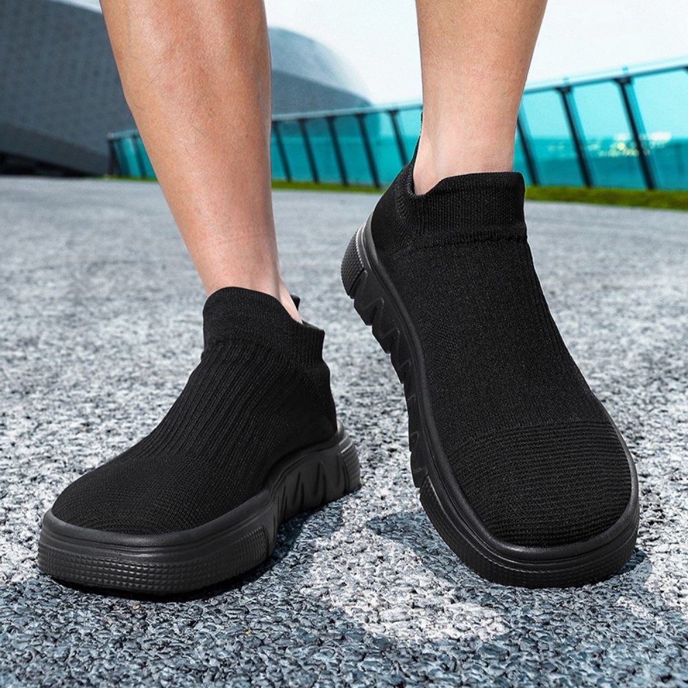 HUSK'SWARE Barfußschuh (atmungsaktive Freizeitschuhe für breite Füße) Paar-Sportschuhe mit Flyknit-Obermaterial, leichte Laufschuhe