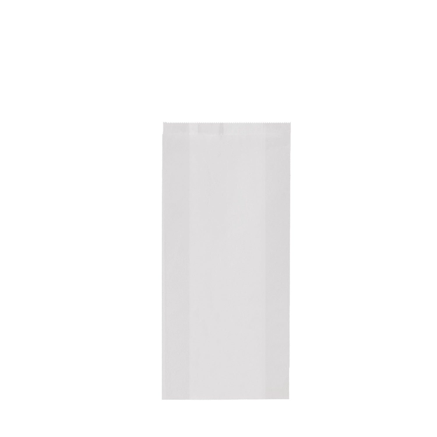 wisefood Einkaufsbeutel Papier Bäckertüte - weiß 13x7x28cm - 1000 Stück