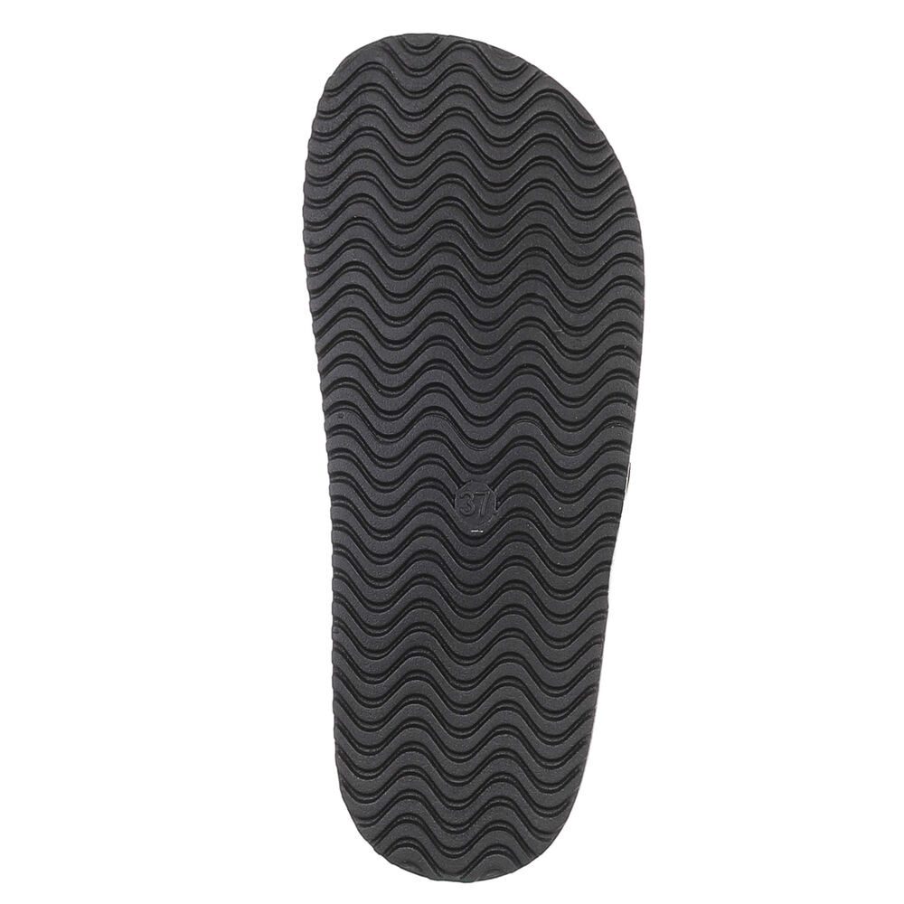 Ital-Design Damen Komfort Sandale mit Schnallen für Freizeit und Alltag Pantolette (91117275) Flach Pantoletten in Hellgrün