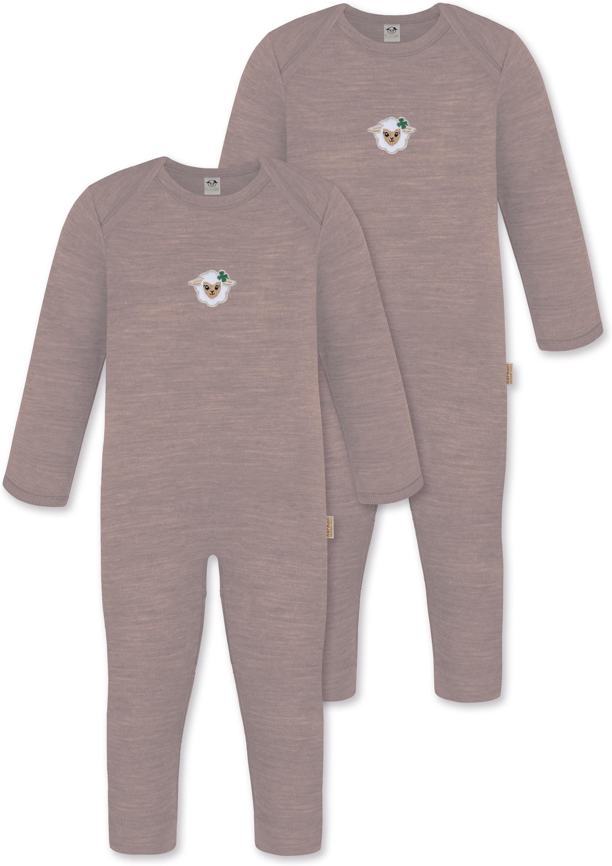 Langarmwickelbody 2er Pack Baby Merino Strampler Waverly