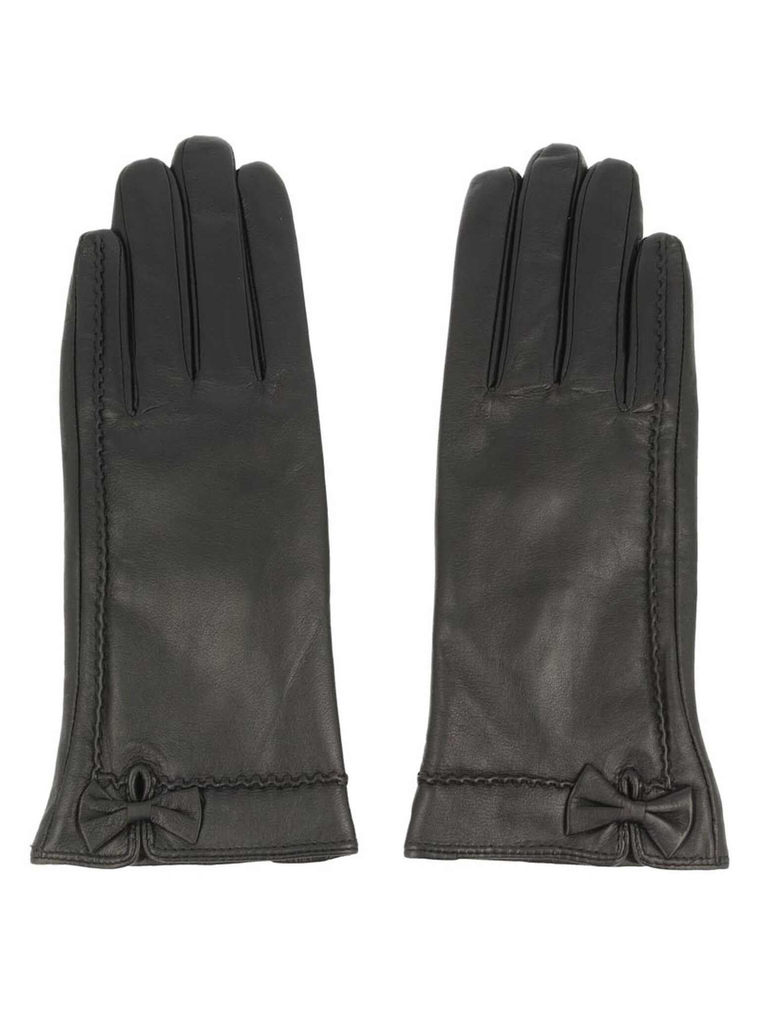 Lederhandschuhe Damenhandschuhe 39-6-530-1-S Schwarz