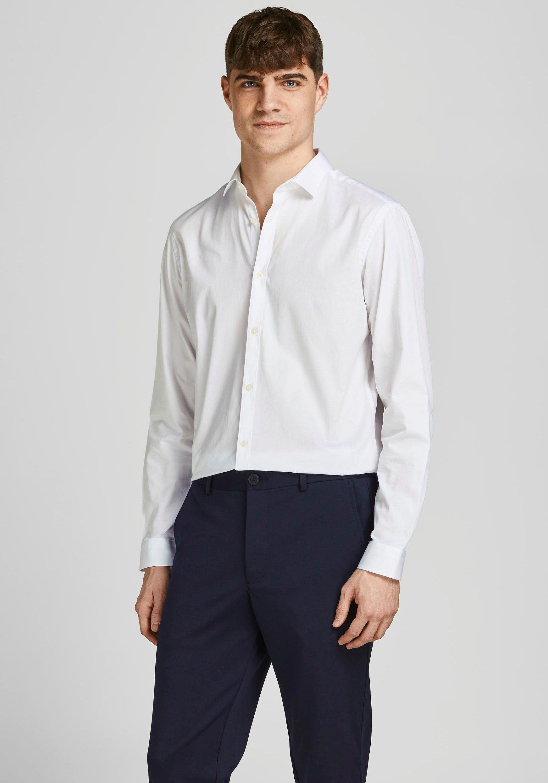 Jack & Jones CARDIFF Langarmhemd SHIRT weiß